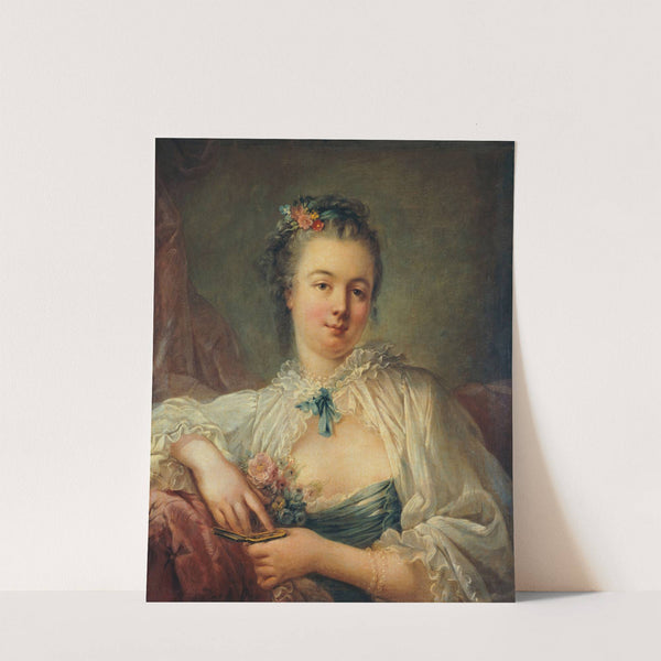 Portrait présumé de Jeanne-Elisabeth-Victoire Deshays, épouse de l’artiste (1760-1763) by Jean-Baptiste Deshays