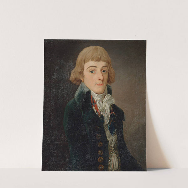Portrait présumé de Louis-Antoine de Saint-Just (1767-1794), conventionnel. by François Bonneville