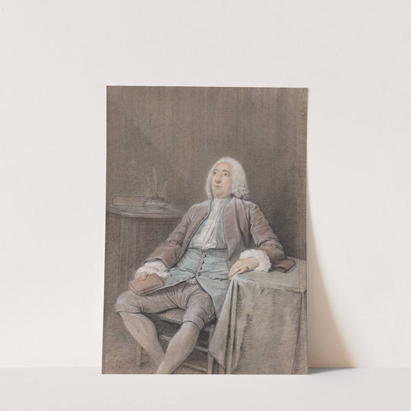 Portrait présumé du marquis de Reverseaux assis by Louis Aubert