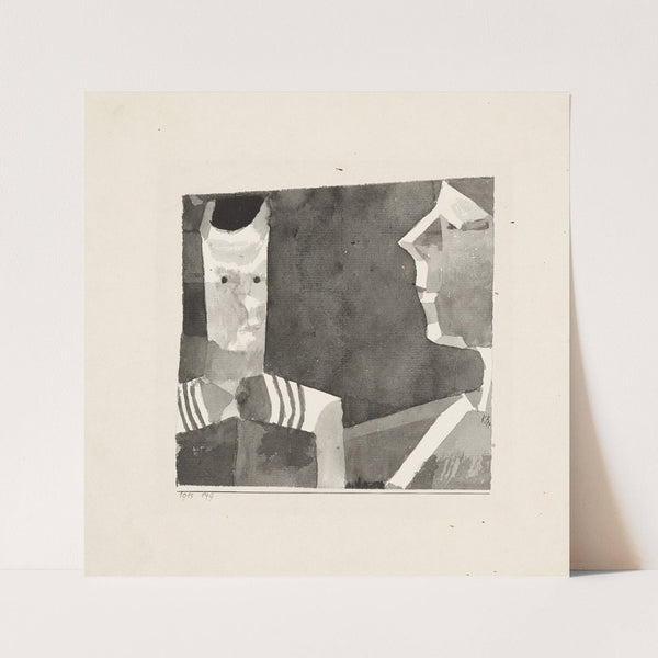 Portrait Sketch ‘Aunt and Nephew’ (1915) by Paul Klee