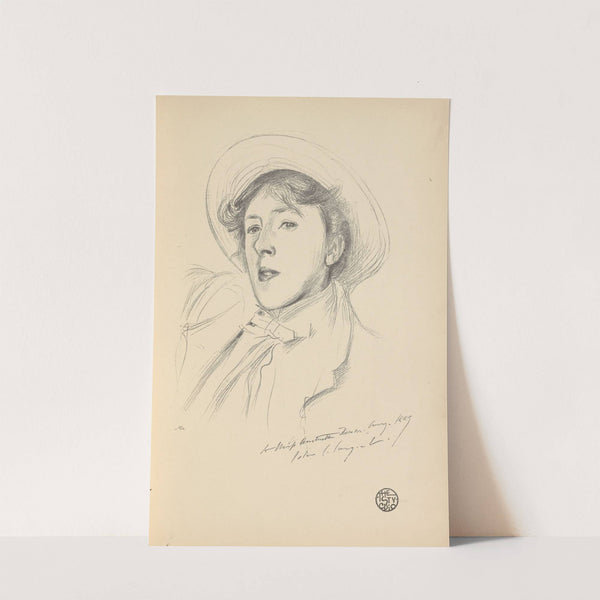 Portrait-sketch of Miss Paget (Vernon Lee) by John Singer Sargent