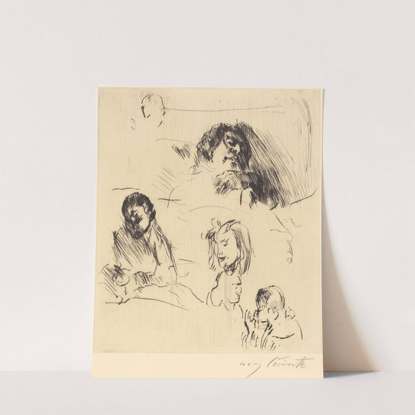 Portrait Sketches (Verschiedene Bilnisstudien) (1920) by Lovis Corinth