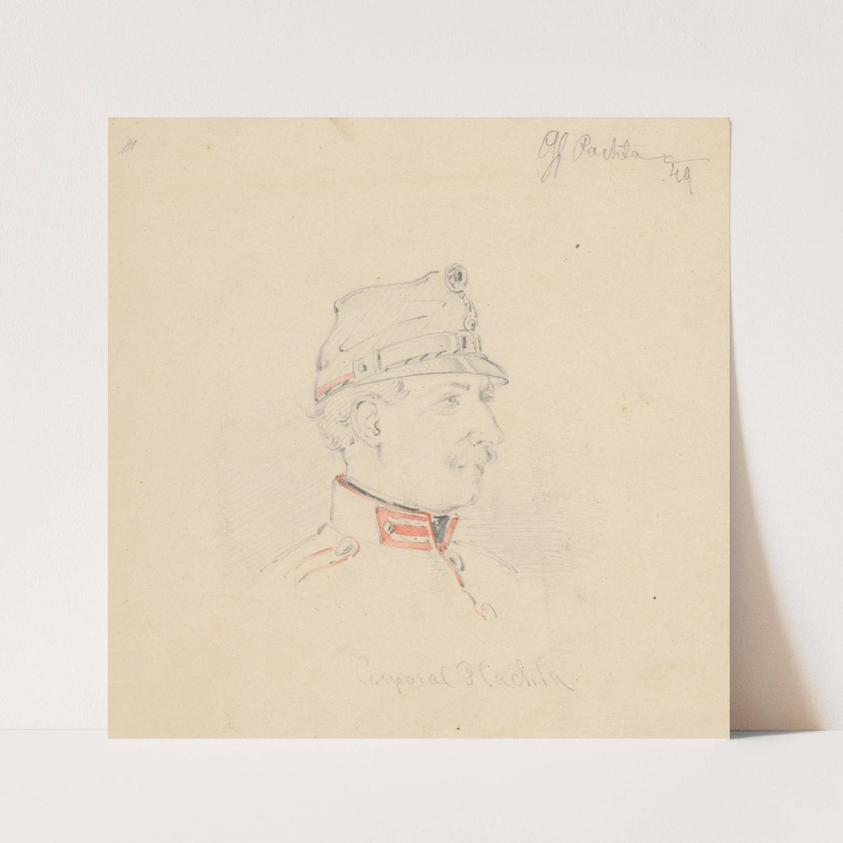 Portrait Study (1849) by Friedrich Carl von Scheidlin