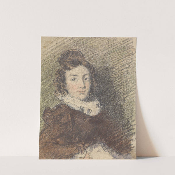 Portrait Study of a Girl by William Henry Hunt