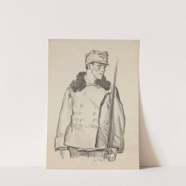 Portrait Study of a Legionnaire by Józef Mehoffer