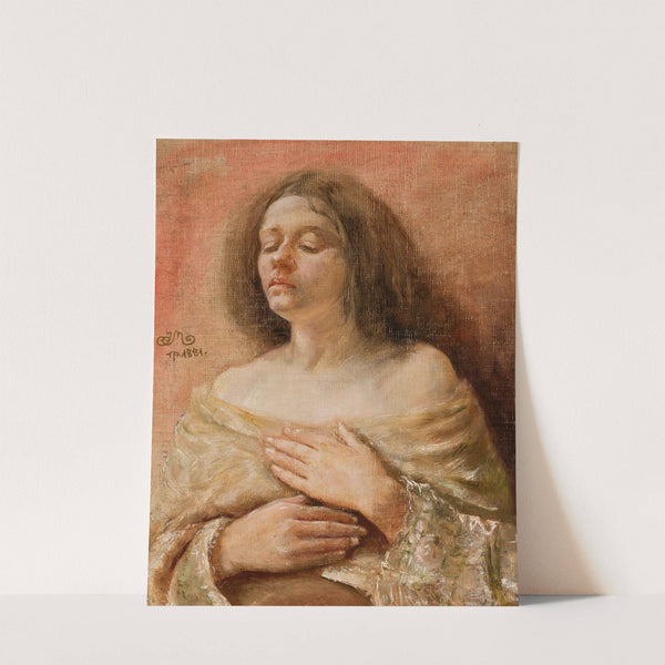 Portrait study of a woman (1881) by Jan Matejko