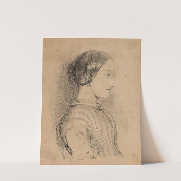 Portrait study of a young woman by William Bell Scott