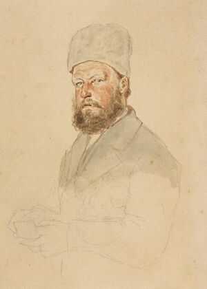 Portrait study of Aleksander Branicki (1872)