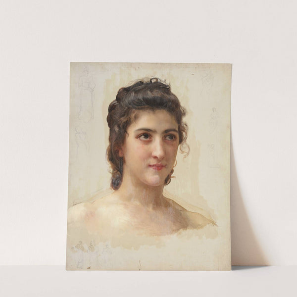 Portrait Study of Gabrielle Drunzer by William Bouguereau