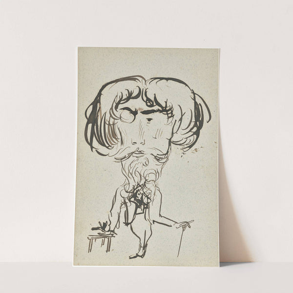 Portrait study of James Abbott McNeil Whistler (1834-1903) by William Rothenstein