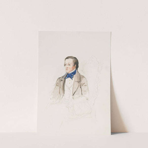 Portrait study of Mr R. Stephens of Merton College, Oxford by Sir John Everett Millais