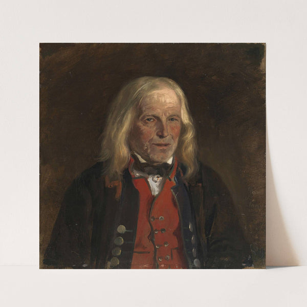 Portrait Study of the Farmer Jan Sandve (1871) by Adolph Tidemand