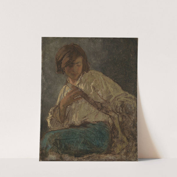 Portrait Study of the Painter Anselm Feuerbach by Thomas Couture