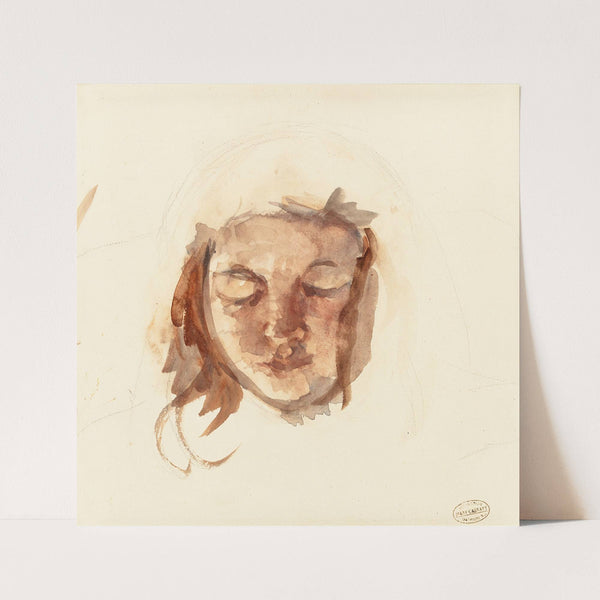 Portrait Study of Young Girl by Mary Cassatt