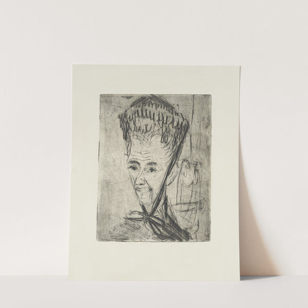 Portrait Wilhelmine Julow II (1916) by Ernst Ludwig Kirchner