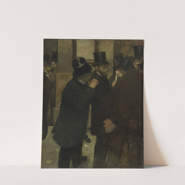 Portraits At The Stock Exchange (1878 - 1879) by Edgar Degas