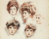 Portraits de Marthe Letellier et d’Ellen Helleu