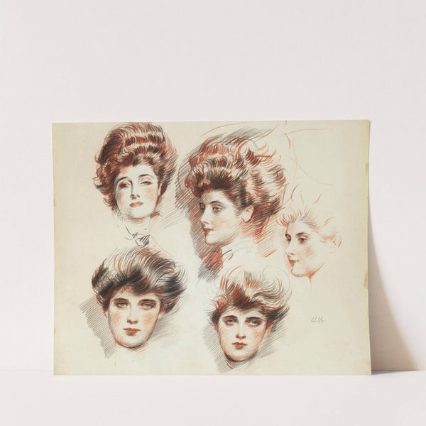 Portraits de Marthe Letellier et d'Ellen Helleu by Paul César Helleu