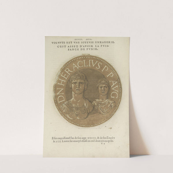 Portraits of Emperor Heraklonas and his mother Martina (1557-1559) by Hubert Goltzius