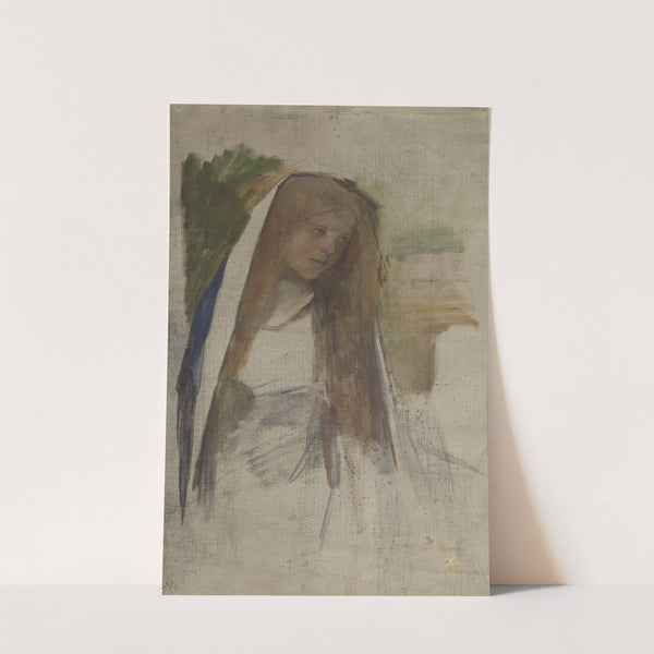 Portraitstudie eines Mädchens by Susanne Renate Granitsch