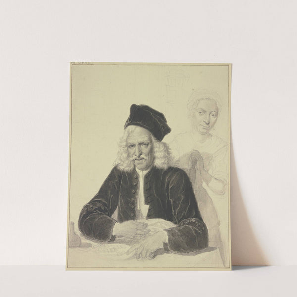 Porträt des Jacob van Hoorn und seiner Frau Jacoba Selstede by Jacob Folkema