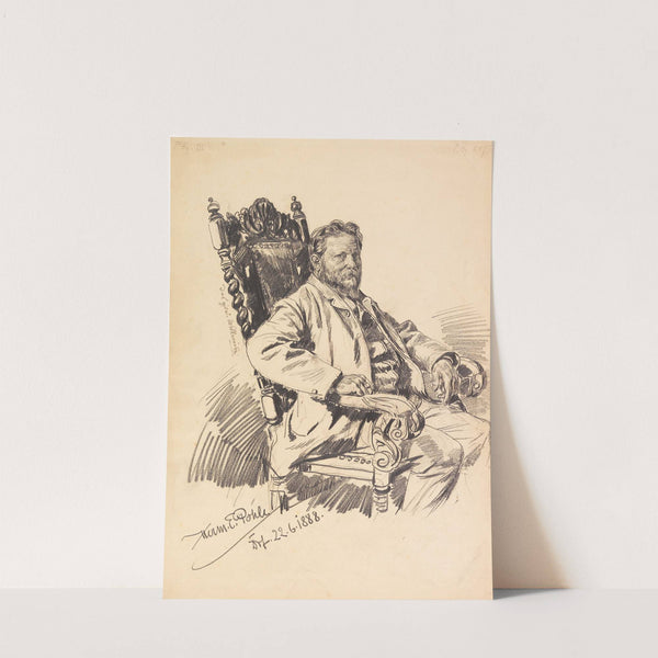 Porträt des Malers Joseph Willroider (1838-1915) (1888) by Hermann Pohle