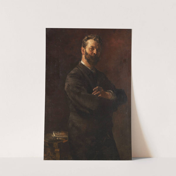 Porträt des Zeichenlehrers Arthur Haferkorn by Otto Greiner