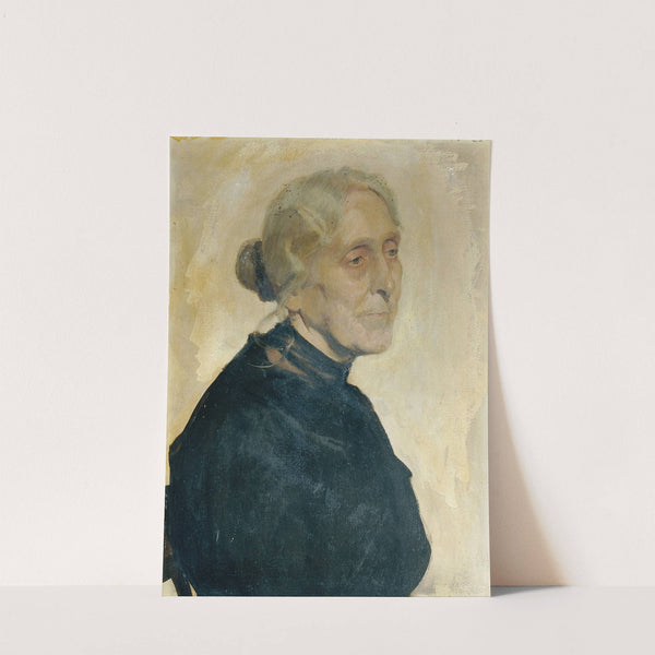 Porträt einer alten Dame by Josef Wawra