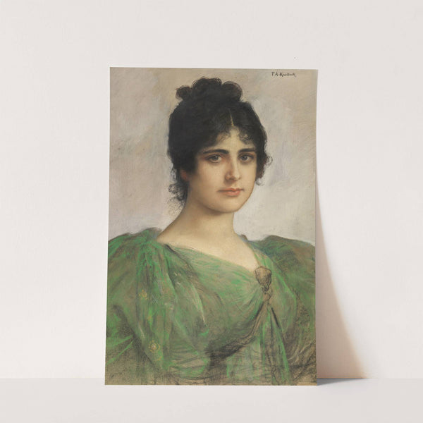 Porträt einer Dame (Berta Riedinger-Ort) (1885-1895) by Friedrich August von Kaulbach