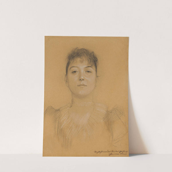 Porträt einer Frau by Gustav Klimt