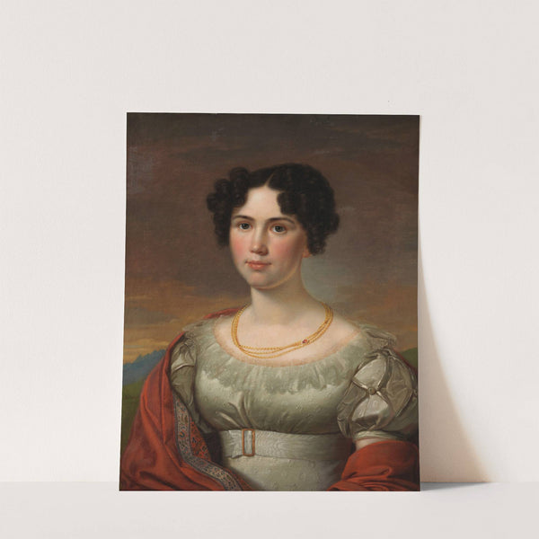 Porträt einer jungen Dame by David Sulzer