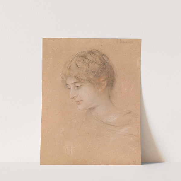 Porträt einer jungen Frau im Halbprofil (1885) by Franz von Lenbach