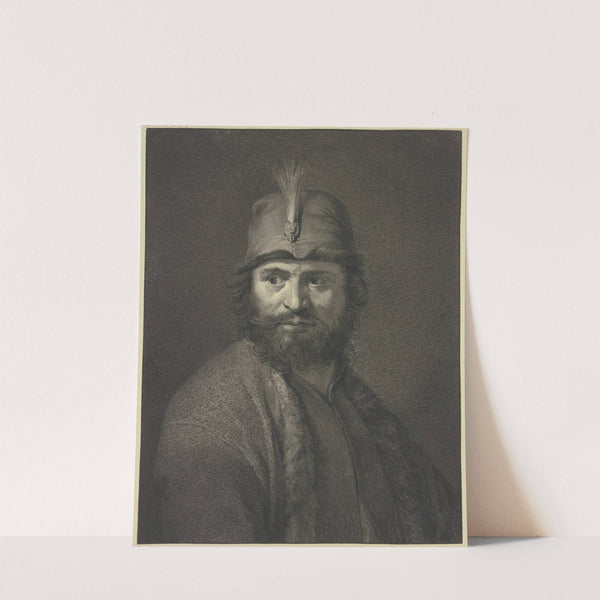 Porträt eines bärtigen Mannes in polnischer Kleidung by Johannes Pieter De Frey