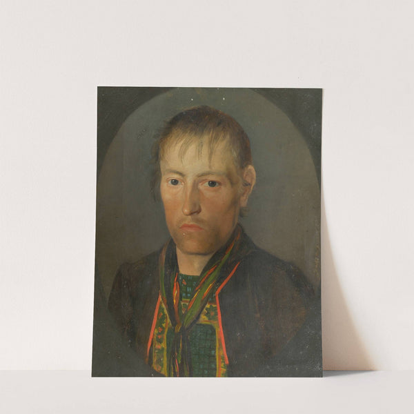 Porträt eines Bauern by Franz Gasser