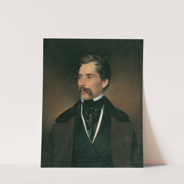 Porträt eines grauhaarigen Herrn mit Schnurrbart by Franz Eybl