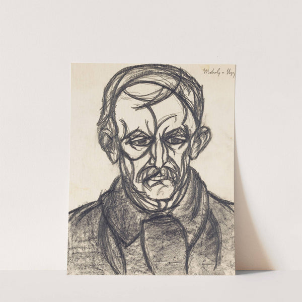 Porträt eines Mannes by László Moholy-Nagy