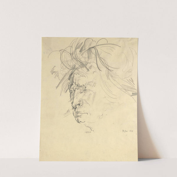 Porträt Ferruccio Busoni (1916) by Max Oppenheimer