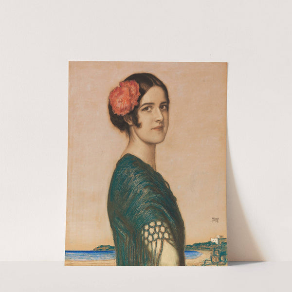 Porträt Frau von Stuck by Franz von Stuck