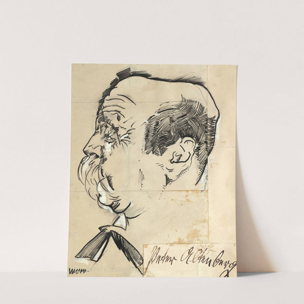 Porträt Peter Altenberg (1909) by Max Oppenheimer