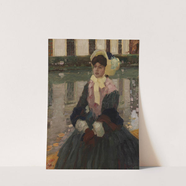 Porträt Veronika Kirmaier im Schleissheimer Garten by Leo Putz