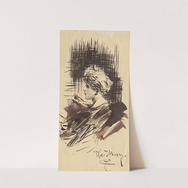 Porträtskizze (1900) by Koloman Moser