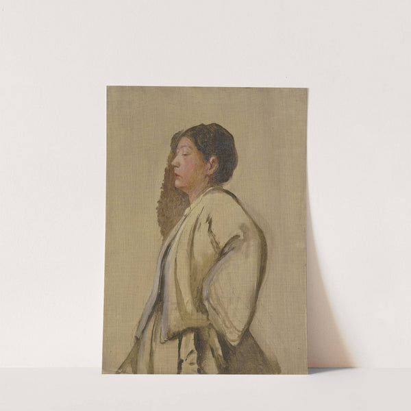 Porträtstudie einer jungen Frau by Jakob Becker