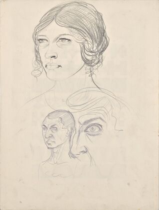 Porträtstudien Rosa und Walter Barwig (1922)