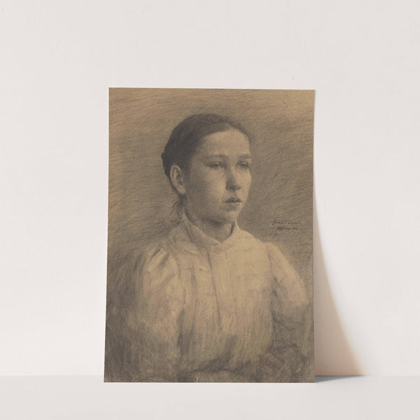 Portrét dievčaťa by Elemír Halász-Hradil