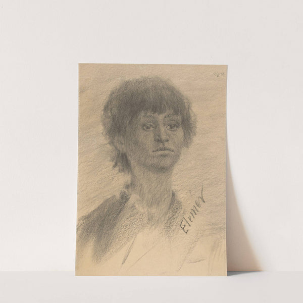 Portrét dievčatka by Elemír Halász-Hradil