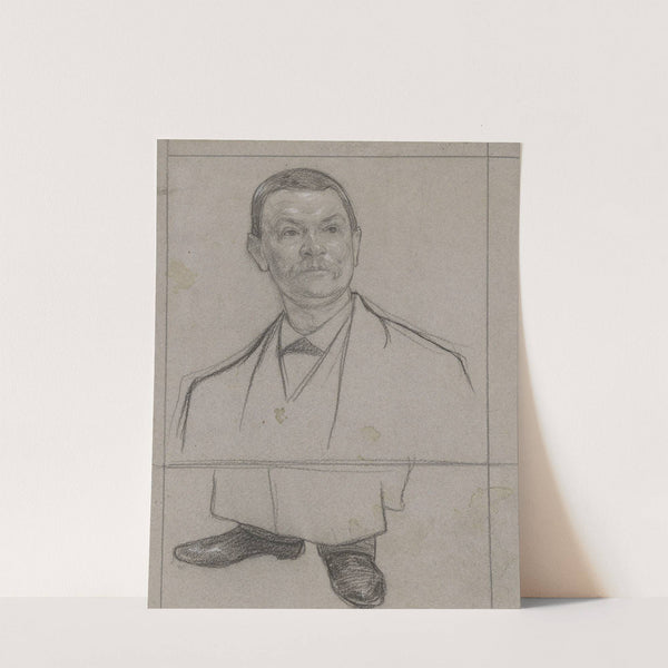 Portret en voeten van de ober Johan uit de Poort van Cleve by Jan Veth