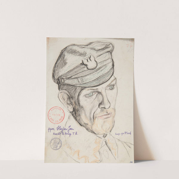 Portret Jana Hajeca, podporucznika Legionów Polskich by Leopold Gottlieb