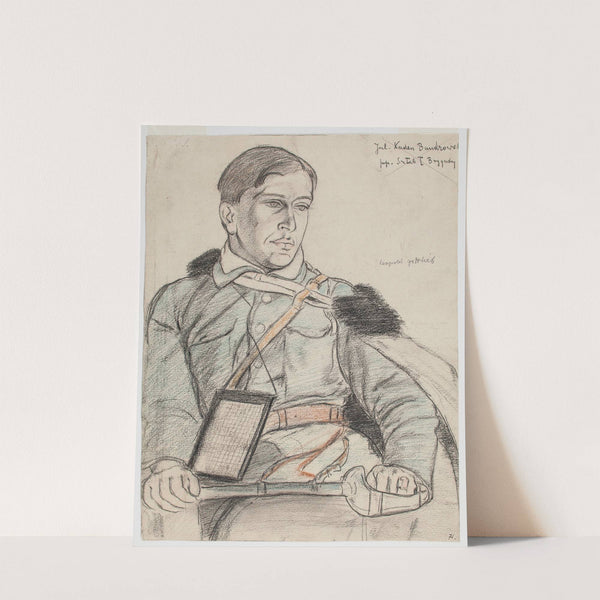 Portret Juliusza Kaden-Bandrowskiego, podporucznika piechoty Legionów Polskich (1915) by Leopold Gottlieb