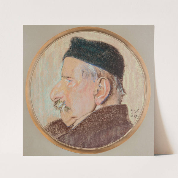 Portret Kazimierza Stankiewicza, wuja artysty by Stanisław Wyspiański