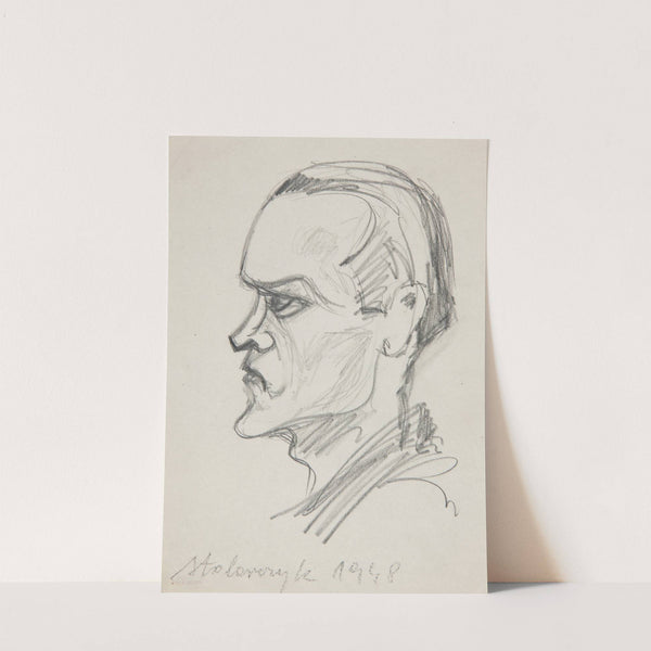 Portret kolegi Stolarczyka, studenta ASP w Krakowie. by Marian Kopf